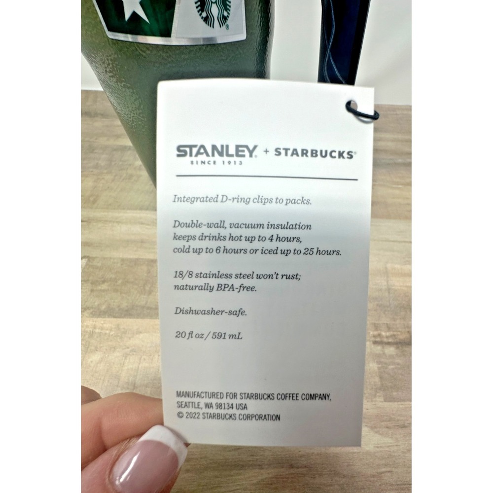 Starbucks/Stanley Military‎ Commitment Double Walled Hammered Steel Tumbler 20oz - Picture 2 of 5